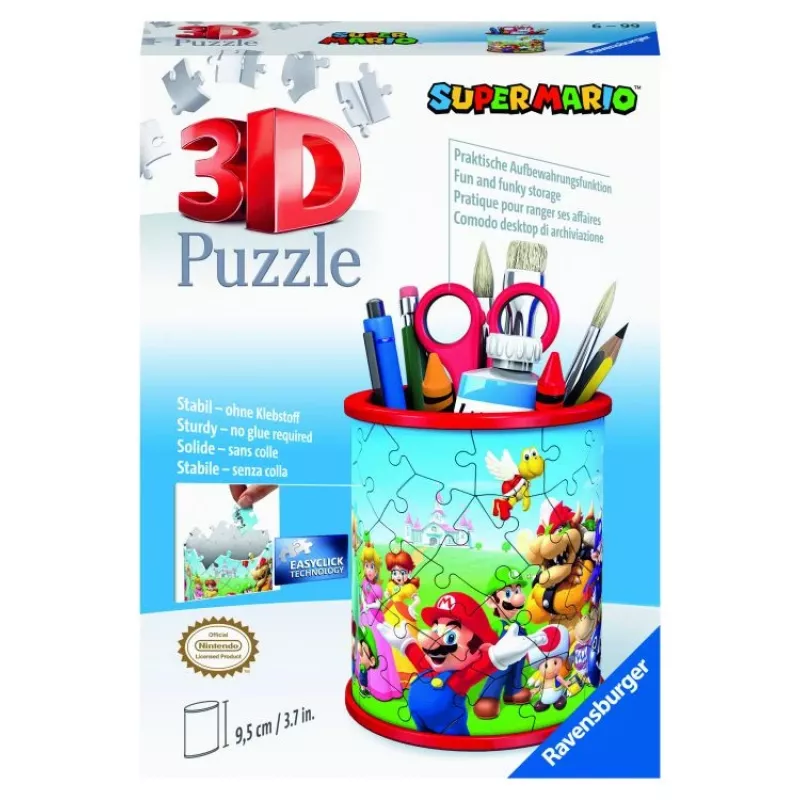 3D puzzle Ravensburger Super Mario stojan na perá 54 dielov