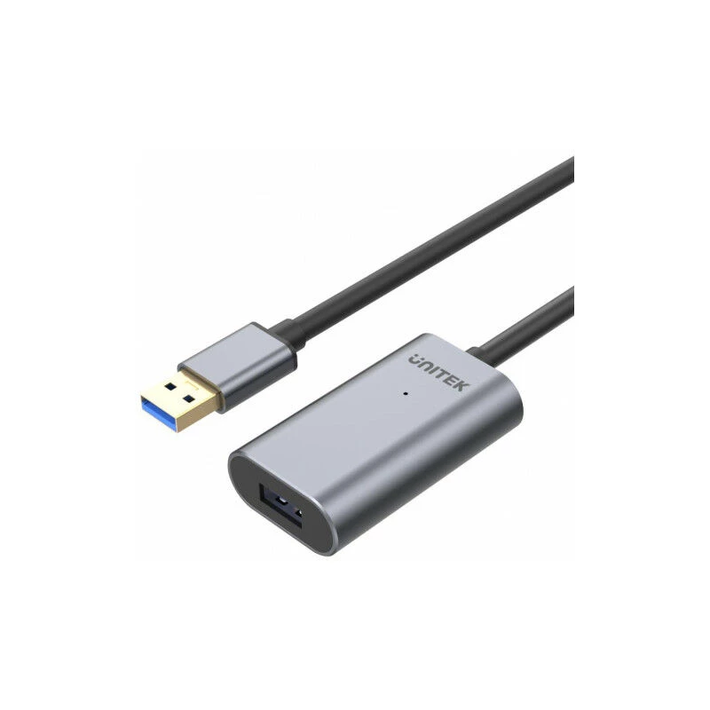 Unitek USB 3.0 aktívny predlžovací kábel, 10m, hliník, Y-3005