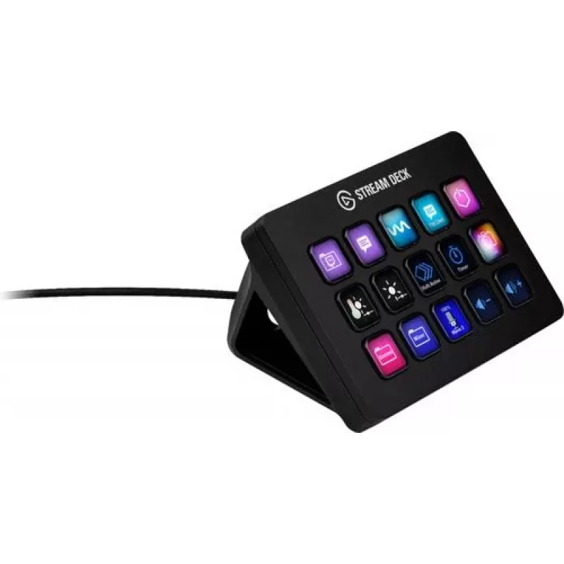 Elgato Stream Deck MK.2 – prispôsobiteľný 15-tlačidlový USB ovládací panel s klasickými tlačidlami, čierna