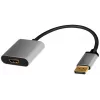LogiLink CDA0108 video kábel adaptér 0,15 m DisplayPort HDMI čierny sivý