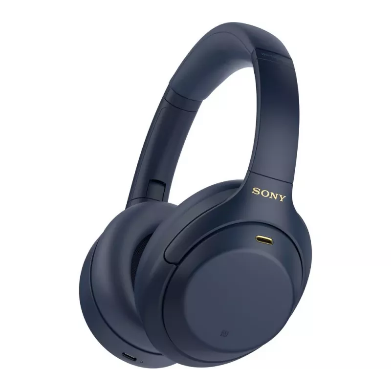 Slúchadlá Sony WH1000XM4L.CE7, circumaurálne, káblové & bezdrôtové (Bluetooth, USB-C), modré, cez hlavu