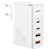 Cestovná nabíjačka Baseus GaN2 Pro Quick 2x USB + 2x USB-C, 100W, EU (biela)