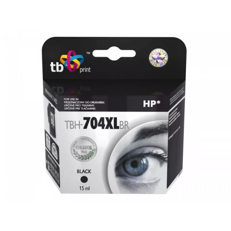 Atrament pre HP DJ IA 2060 čierny repasovaný XL TBH-704XLBR (HP č. 704 CN692AE)