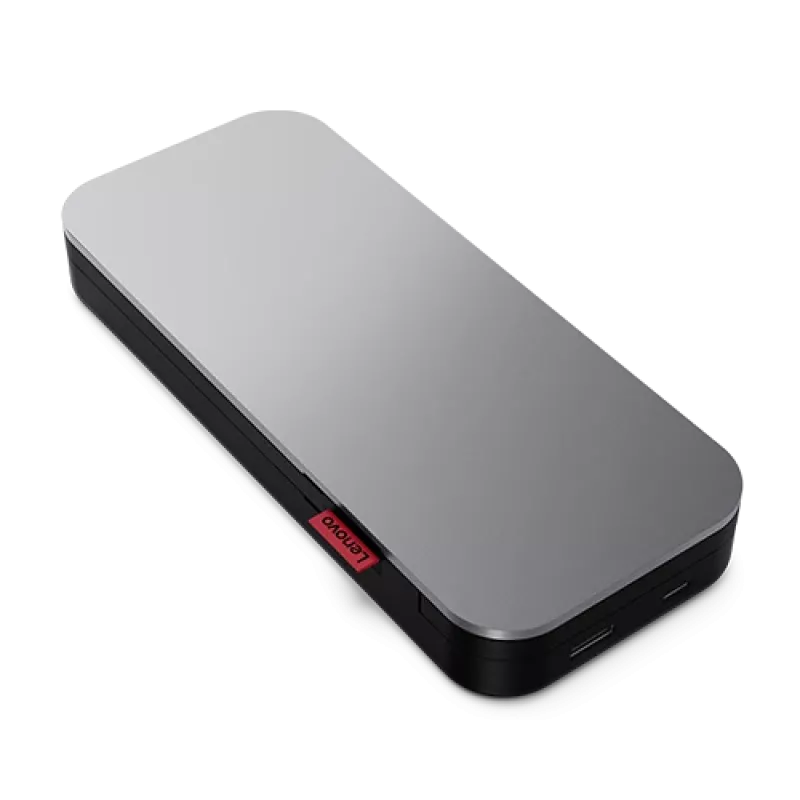 Lenovo Go USB-C powerbank na notebook (20 000 mAh), lítium-iónová, čierno-sivá, USB Type-A a Type-C