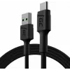 USB kábel Green Cell KABGC22 USB 2.0 1,2 m USB A USB C čierny