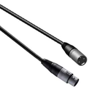Audio kábel PROCAB CAB901 5m XLR samec na samicu čierna
