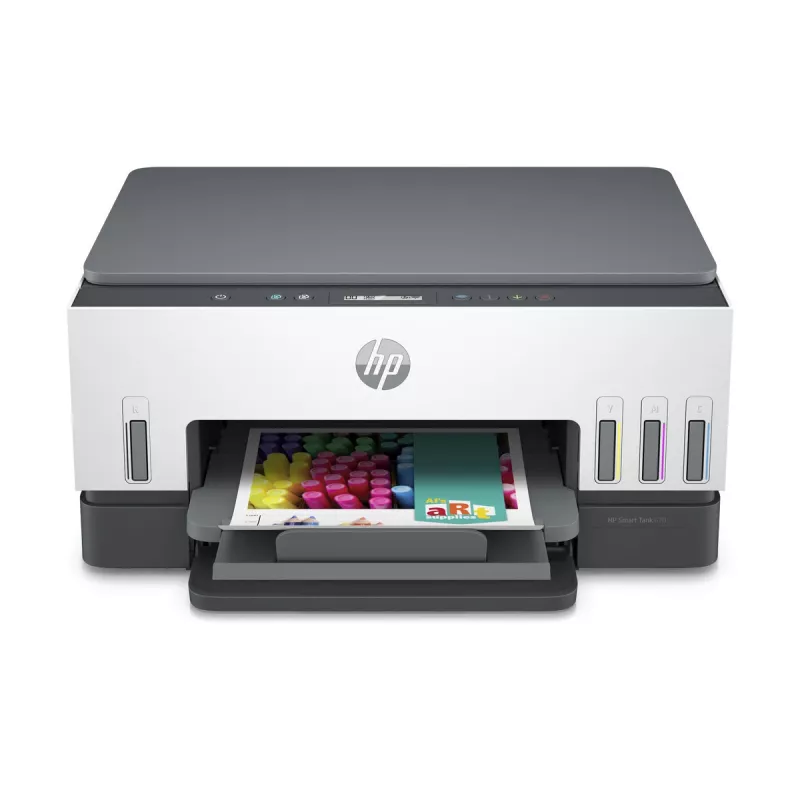 Multifunkčná tlačiareň HP Smart Tank 670 — Thermal Inkjet, farebná, A4, Wi‑Fi/Bluetooth, duplex, 4800x1200 DPI