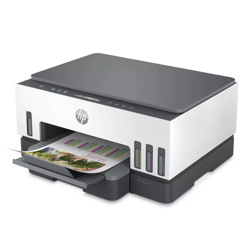 Multifunkčná tlačiareň HP Smart Tank 720 — termálna atramentová, farebná, A4, Wi‑Fi, duplex, 4800x1200 dpi
