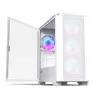 Montech AIR 100 ARGB MICRO-ATX veža so štyrmi predinštalovanými ARGB ventilátormi, ultra-minimalistický dizajn, jemný mesh predný panel, vysoký prietok vzduchu, jedinečná strana