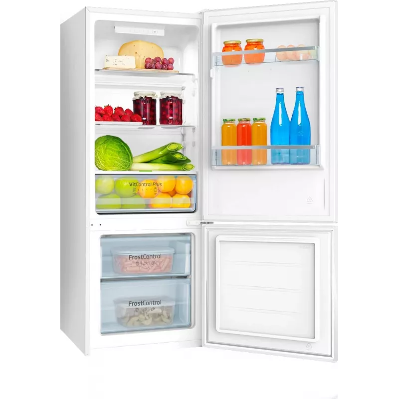 Amica FK244.4(E) voľne stojaca chladnička s mrazničkou, mraznička dole, chladnička 153 l, mraznička 52 l, FrostControl, energetická trieda E