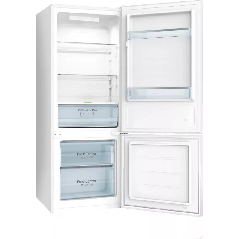 Amica FK244.4(E) voľne stojaca chladnička s mrazničkou, mraznička dole, chladnička 153 l, mraznička 52 l, FrostControl, energetická trieda E
