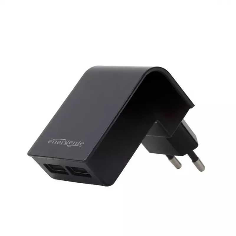 Auto nabíjačka Gembird EG-U2C2A-CAR-02, 12–24V vstup, 5V/2,1A výstup, 2× USB 2.0, čierna