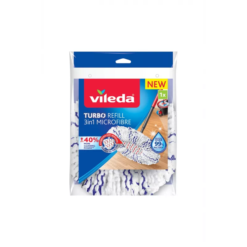 Vileda TURBO 3in1 mikrovláknová náhrada na mop, 1 ks