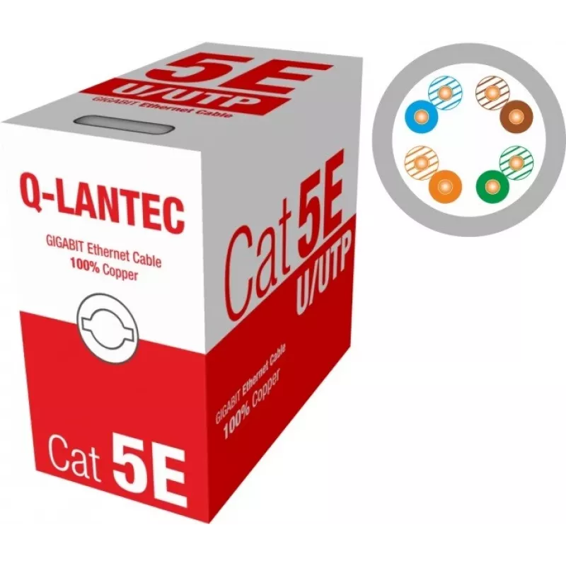 Q-LANTEC UTP kábel 4PR Cat.5e PVC 305m - Edycja LIMITOWANA (KIU5PVC305NC)