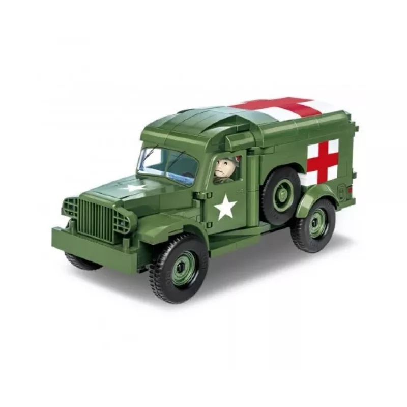 Stavebnica Cobi Dodge WC-54 sanitka model 2257 mierka 1:35 stavebnica
