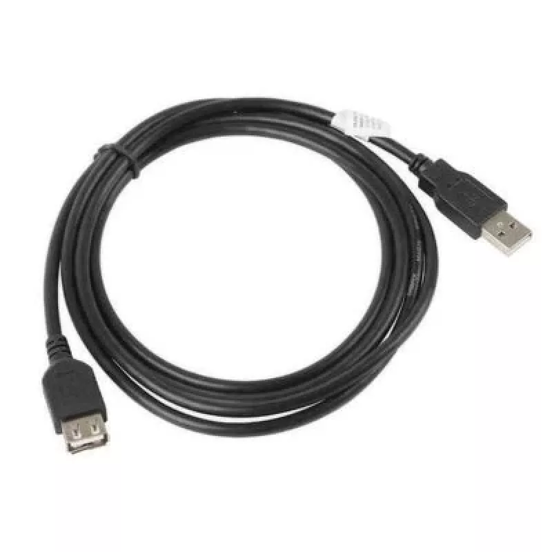 Lanberg CA-USBE-10CC-0050-BK USB kábel 5 m USB 2.0 USB A čierny (CA-USBE-10CC-0050-BK)