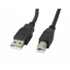 Lanberg CA-USBA-10CC-0030-BK USB kábel 3 m USB 2.0 USB B čierny (CA-USBA-10CC-0030-BK)