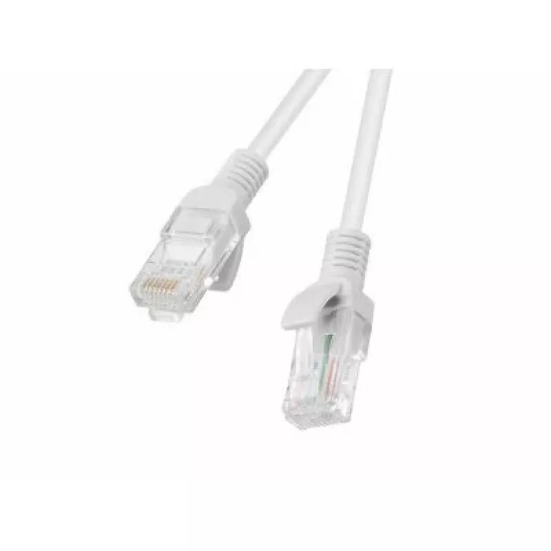 Lanberg PCU5-20CC-0100-S Patch kábel Cat.5e UTP, 1 m, Sivá, balenie 10 ks