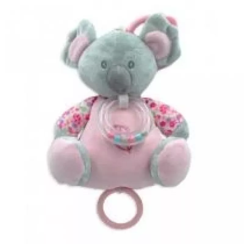 Hracia skrinka TULILO Koala 18 cm ružová – hudobná hračka pre bábätká, výška 18 cm