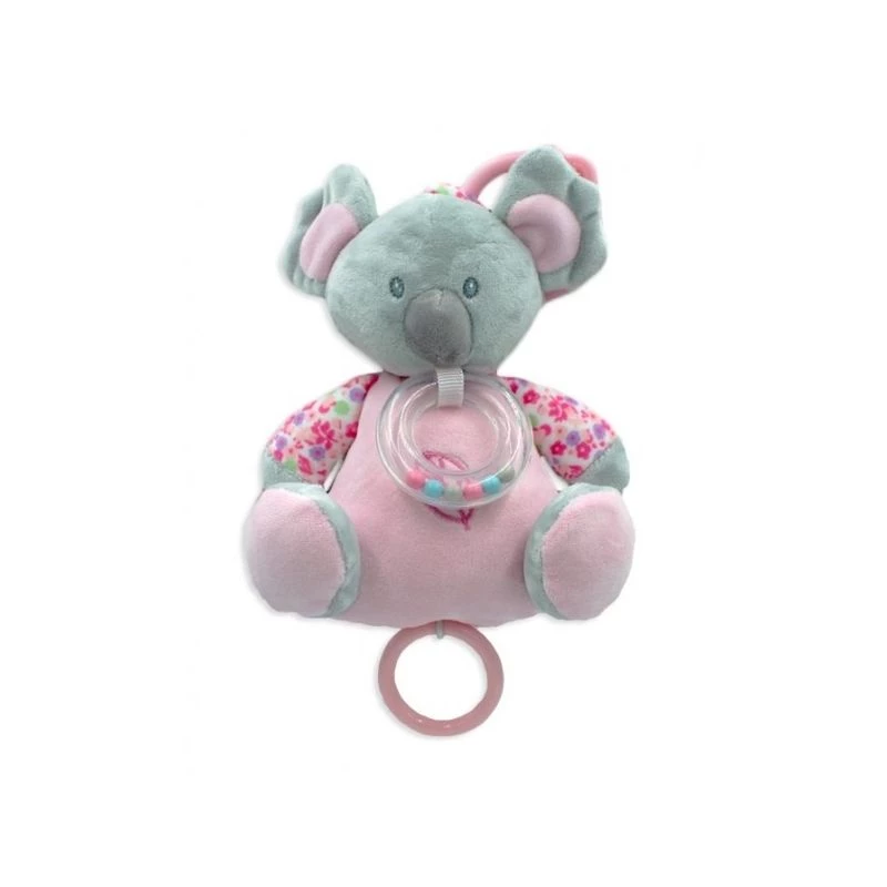 Hracia skrinka TULILO Koala 18 cm ružová – hudobná hračka pre bábätká, výška 18 cm