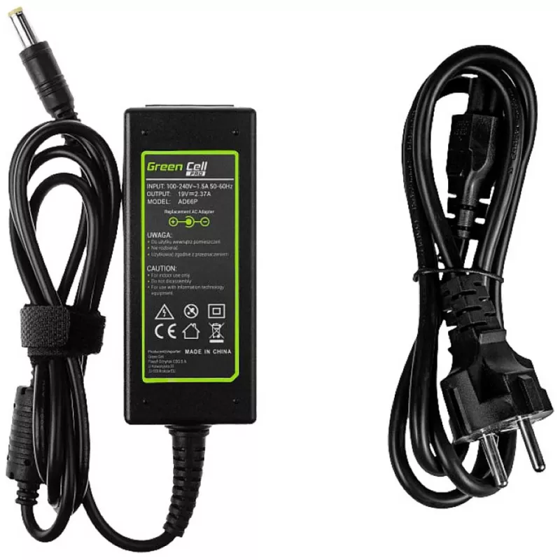 Green Cell Pro nabíjačka pre Acer Aspire E5-511 E5-521 E5-573 E5-573g Es1-131 Es1-512 Es1-531 V5-171 19V 2,37A 45W