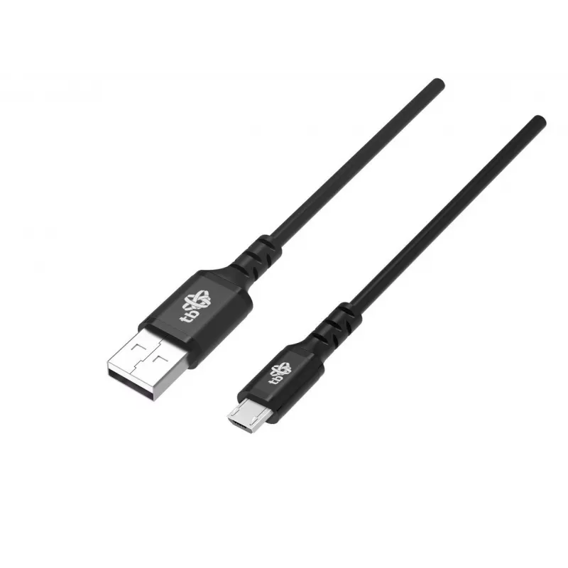 Kábel USB0-Micro USB 2m silikónový čierny Quick Charge