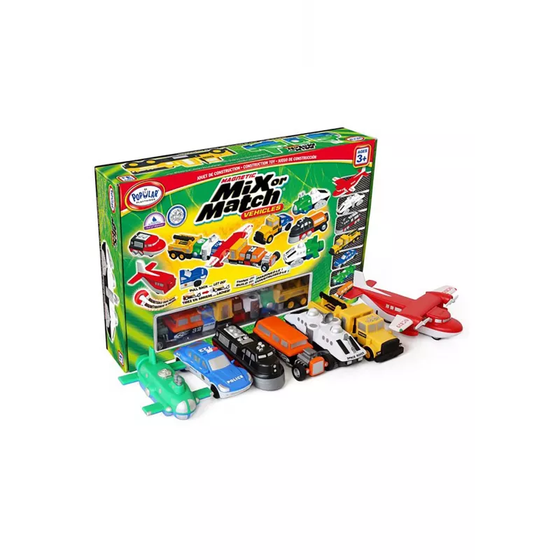 Sada vozidiel Popular Playthings Magnetic Mix or Match