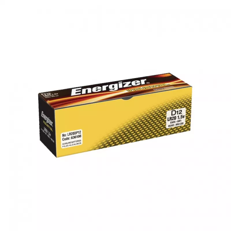 Energizer Batteries Industrial Pro D LR20 1.5V 12 ks