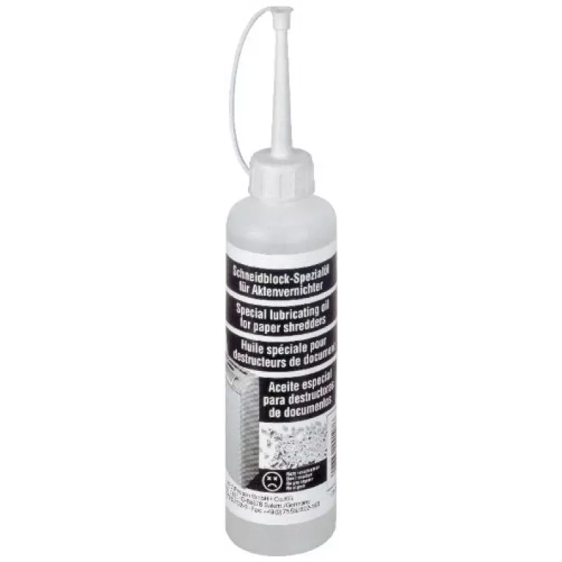 HSM 1235997403 čistiaci a mazací olej pre rezací blok skartovača, 250 ml