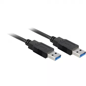 Wentronic Goobay USB 3.0 SuperSpeed kábel, čierny, 3 m – USB 3.0 konektor samec (Type-A) > USB 3.0 konektor samec (Type-A) (93929)