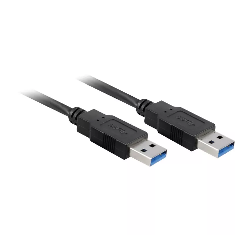 Wentronic Goobay USB 3.0 SuperSpeed kábel, čierny, 3 m – USB 3.0 konektor samec (Type-A) > USB 3.0 konektor samec (Type-A) (93929)