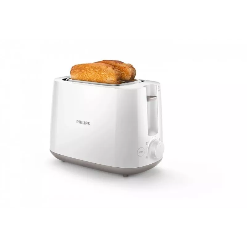 Hriankovač Philips Daily Collection HD2581/00 — 2 plátky, 830 W, 8 stupňov zhnednutia, biela