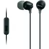 Sony MDR-EX15AP, Káblové, 8 - 22000 Hz, Hovory/Hudba, 3 g, Headset, Čierna