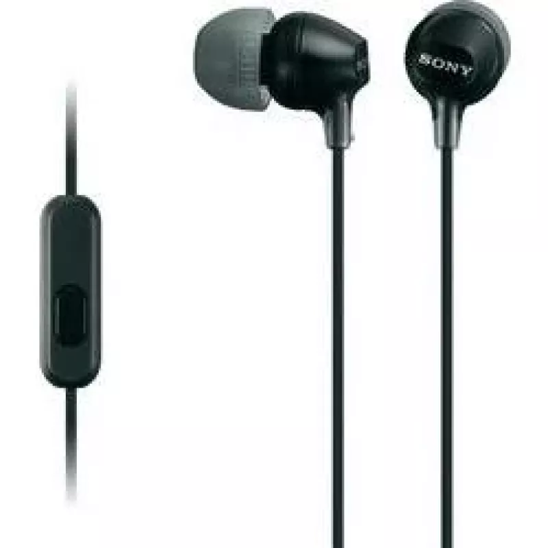 Sony MDR-EX15AP, Káblové, 8 - 22000 Hz, Hovory/Hudba, 3 g, Headset, Čierna