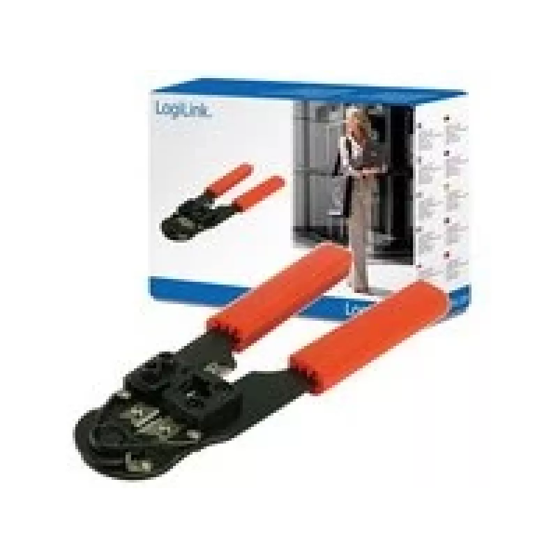 LogiLink WZ0004 krimpovací nástroj na káble krimpovacie kliešte čierna. červená
