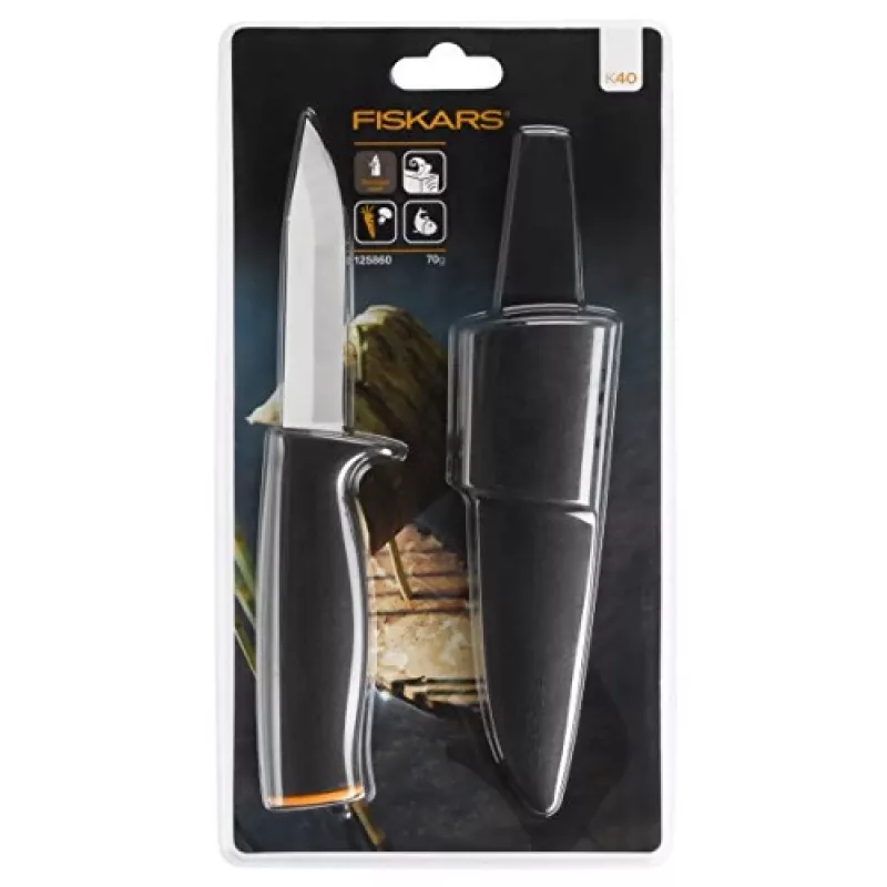 Fiskars univerzálny nôž K40 čierny sivý (1001622)