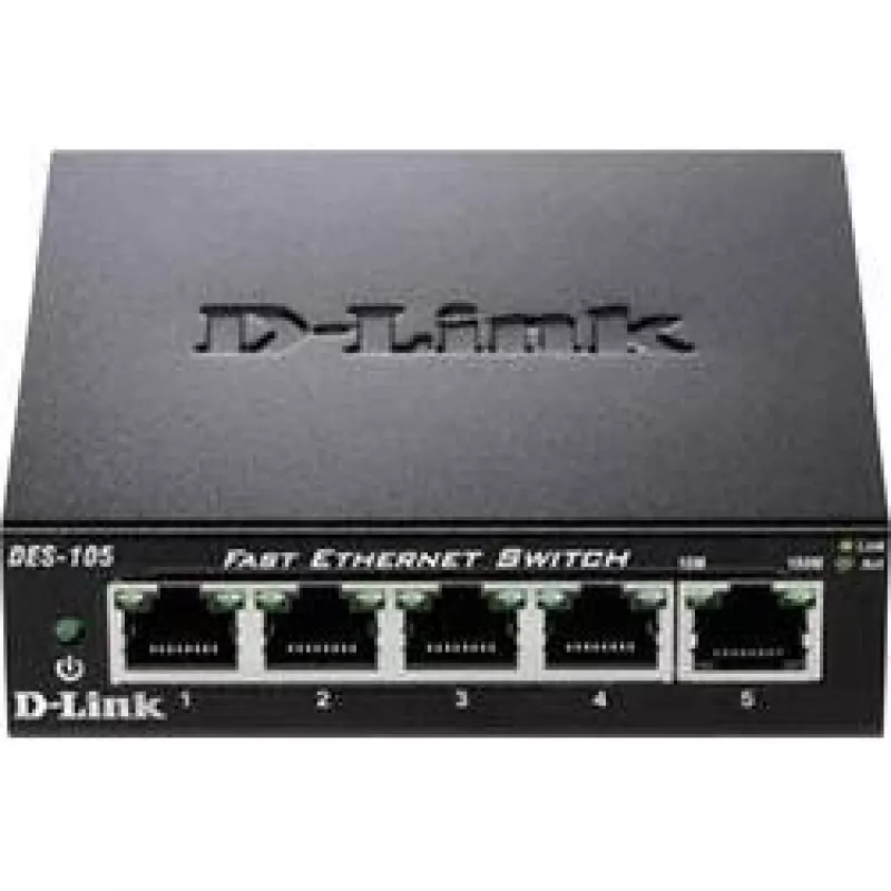 D-Link DES-105 Unmanaged L2 čierna