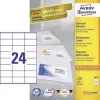 Avery Viacúčelové etikety Laser Kopírovanie Inkjet 24 na list 70x36mm