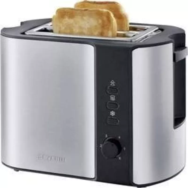 Severin 2589 2 plátky 800 W čierny, nehrdzavejúca oceľ