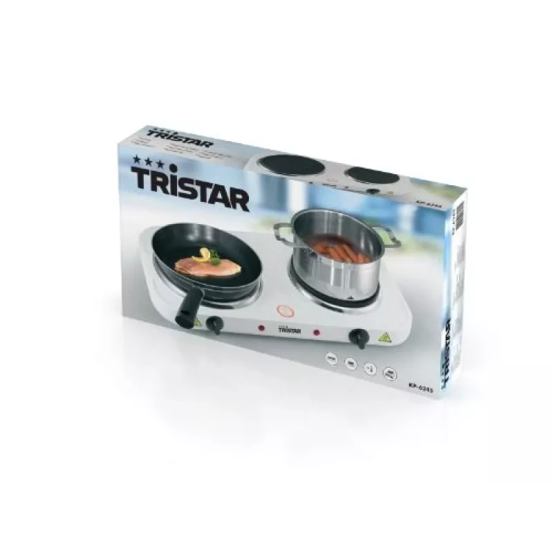 Tristar dvojplatňová varilná doska KP-6245, 2500W, 15,5/18,5 cm
