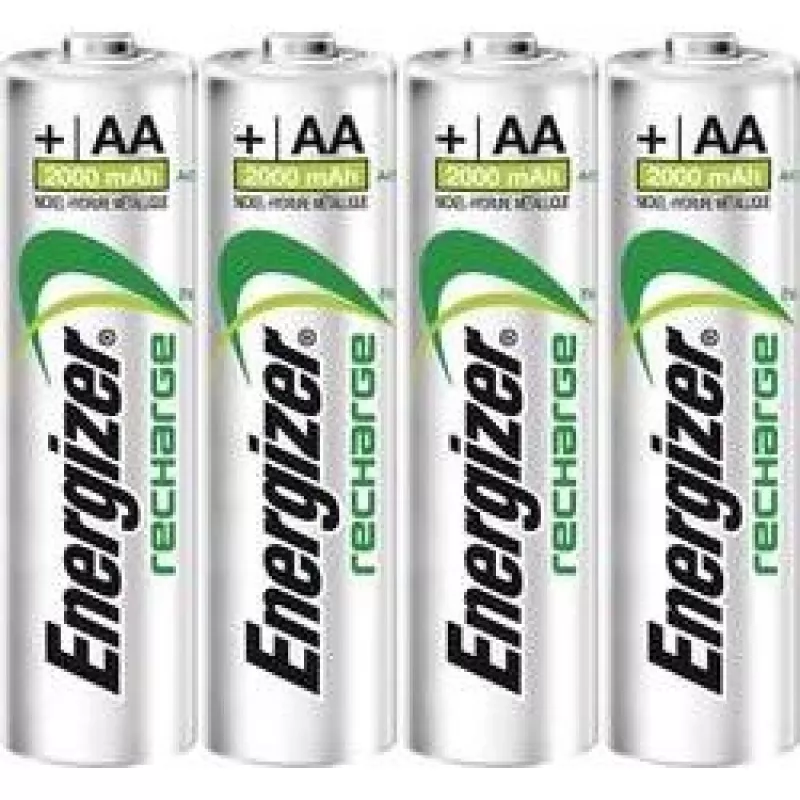 Energizer ACCU Recharge Power Plus NiMH akumulátory AA 2000mAh balenie 4 ks