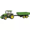 Model traktora BRUDER John Deere 5115 M s vyklápacím prívesom
