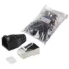 Káblový spoj RJ45 LogiLink MP0022 čierny priehľadný