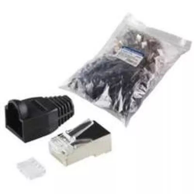 Káblový spoj RJ45 LogiLink MP0022 čierny priehľadný