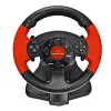 Volant ESPERANZA EG103 herný ovládač — PC/PS2/PS3, 13 tlačidiel, vibrácie, akcelerometer, čierny/červený