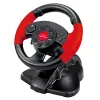 Volant ESPERANZA EG103 herný ovládač — PC/PS2/PS3, 13 tlačidiel, vibrácie, akcelerometer, čierny/červený
