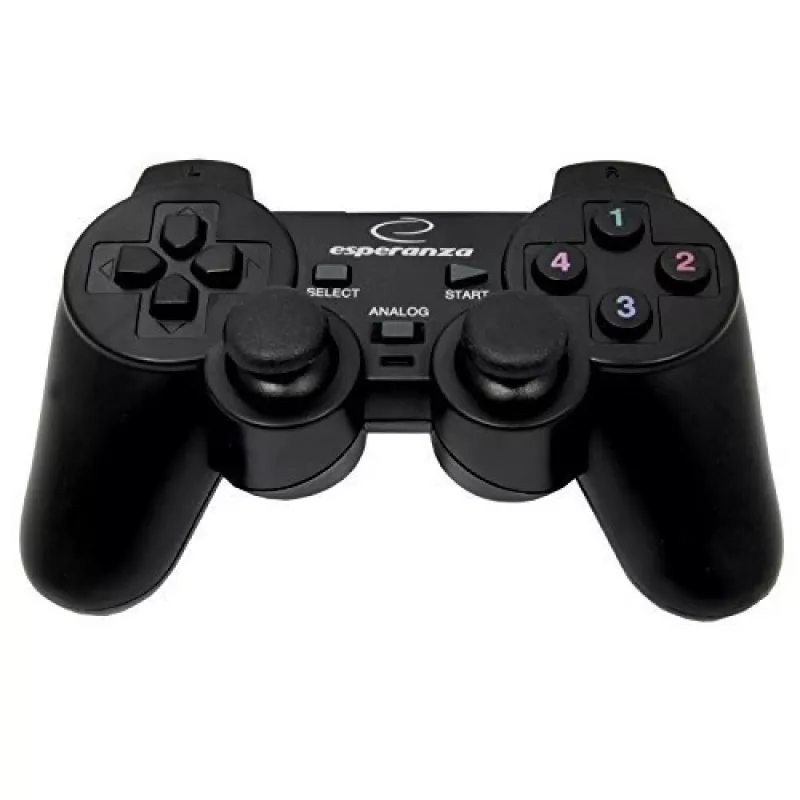 Gamepad ESPERANZA EG102 káblový USB 2.0, podpora PC/PlayStation 3, D-pad, vibrácie, čierny