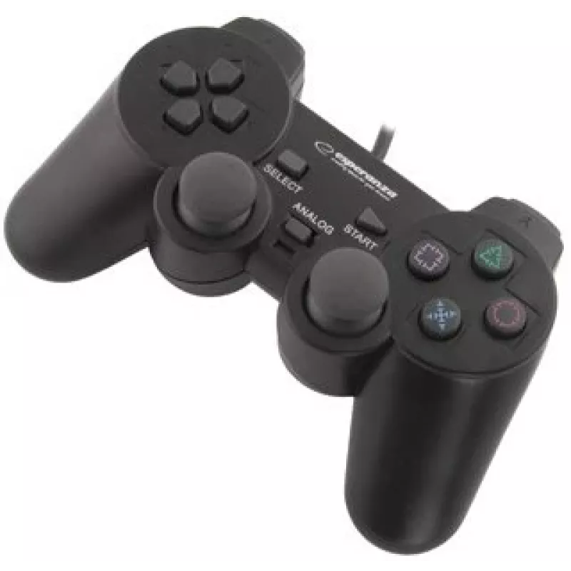 Gamepad ESPERANZA EG102 káblový USB 2.0, podpora PC/PlayStation 3, D-pad, vibrácie, čierny