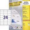 Univerzálne etikety 70x35mm InkjetLaserCopy A4 100 listov 2400 ks biele