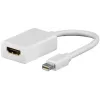 Goobay adaptérový kábel Mini DisplayPort na HDMI 1.1, 0,1 m, biely (51729)